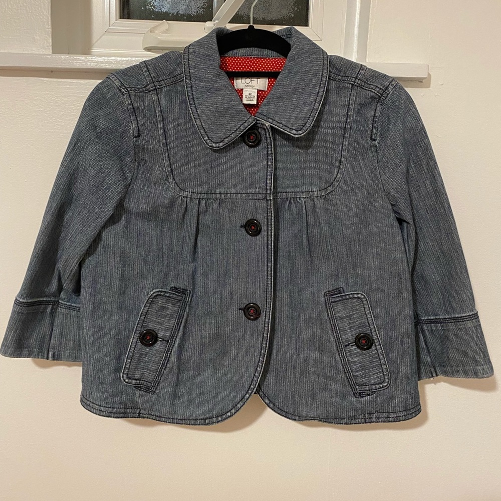 LOFT denim jacket- size 8P